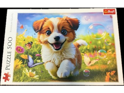 Puzzle Veselý pejsek, 500 dílků