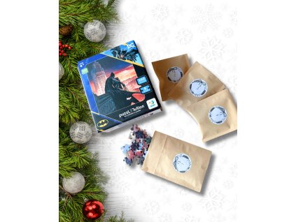 Adventní puzzle kalendář, Batman, 250 dílků