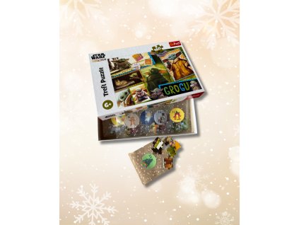 Adventní puzzle kalendář, Star Wars Mandalorian: Grogu 160 dílků