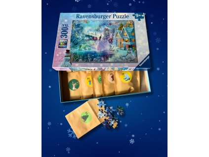 Adventní puzzle kalendář, Polární Vánoce XXL 300 dílků