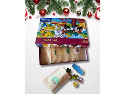 Adventní puzzle kalendář, Hraní v kalužích, 160 dílků