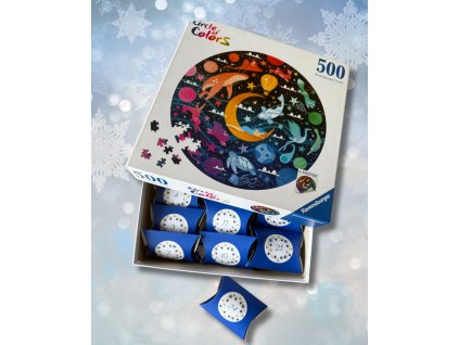 Adventní puzzle kalendář, Kruh barev: Sny, 500 dílků