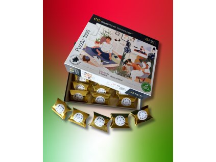 Adventní puzzle kalendář, Jóga, 1000 dílků