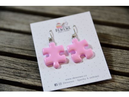 Puzzle náušnice "visací"