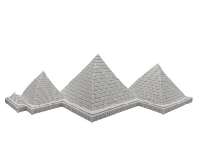 Komplex pyramid v Gíze  Dekorace