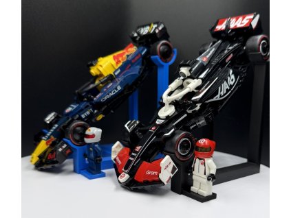 LEGO Speed Champions F1 Display Stand s držákem pro minifigurku – 3D tištěný stojan pro Formula 1 vozy