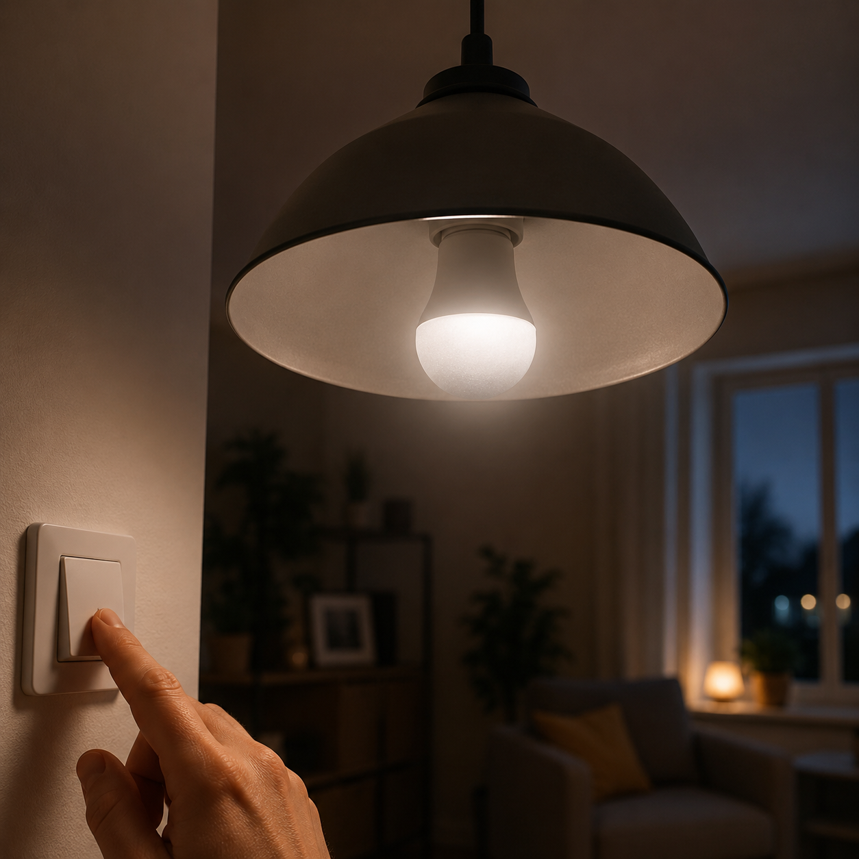 Proč LED žárovka bliká nebo svítí po vypnutí?