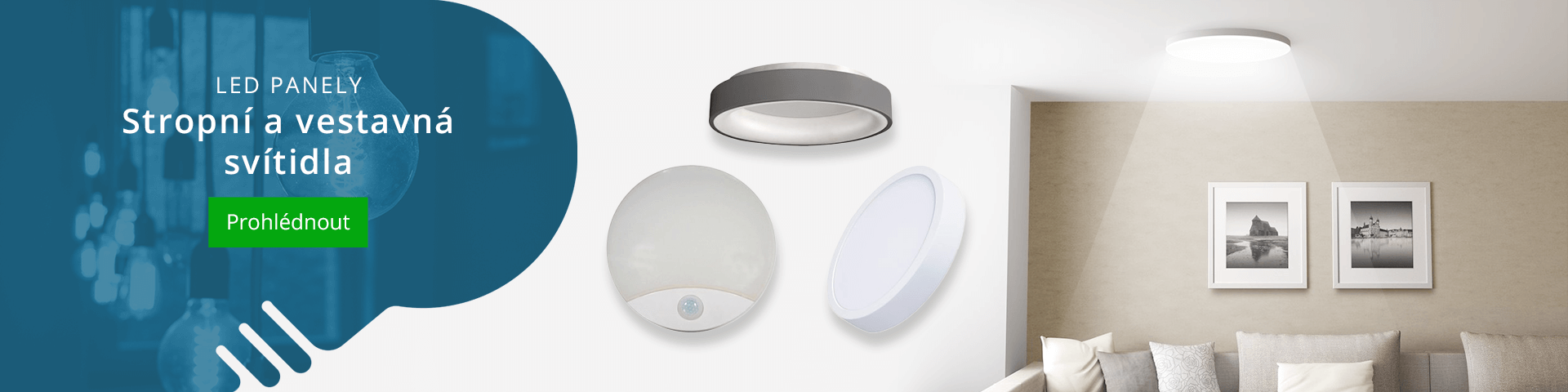 Stropní a podhledová svítidla