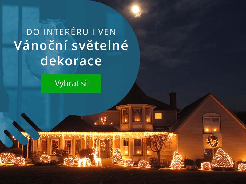 Široký výběr vánočního osvětlení