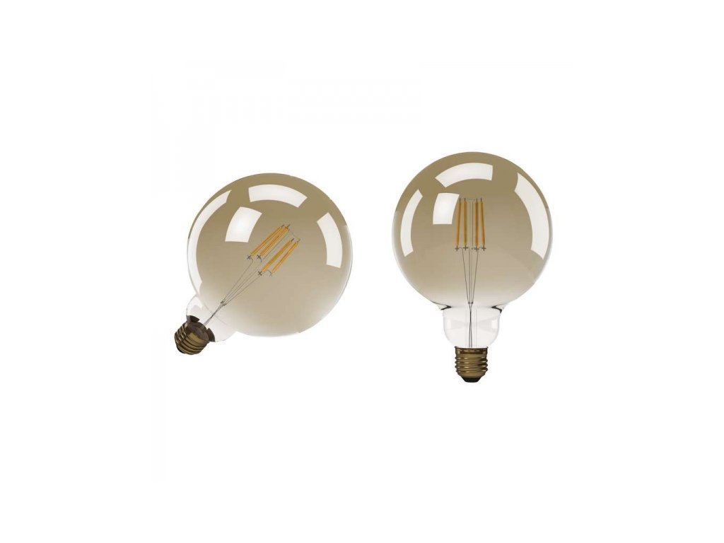 LED žárovka Vintage G125 4W E27 teplá bílá+