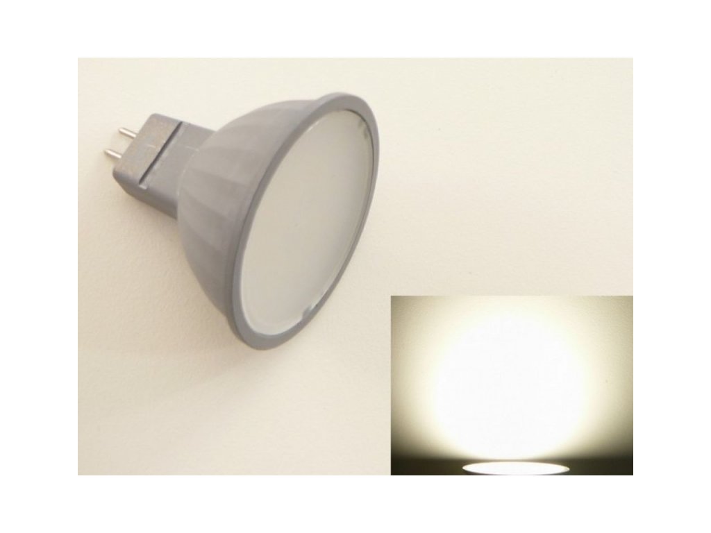 LED žárovka MR16 EL3W - Denní bílá