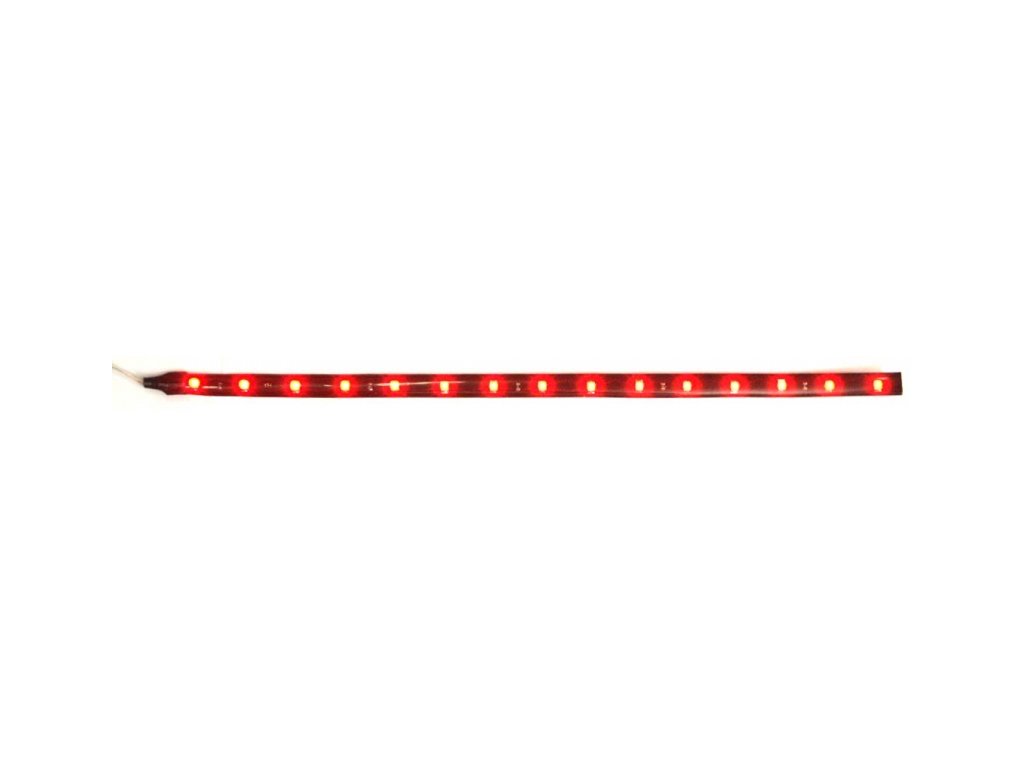 samolepící LED pás 30cm 15ks SMD LED červený
