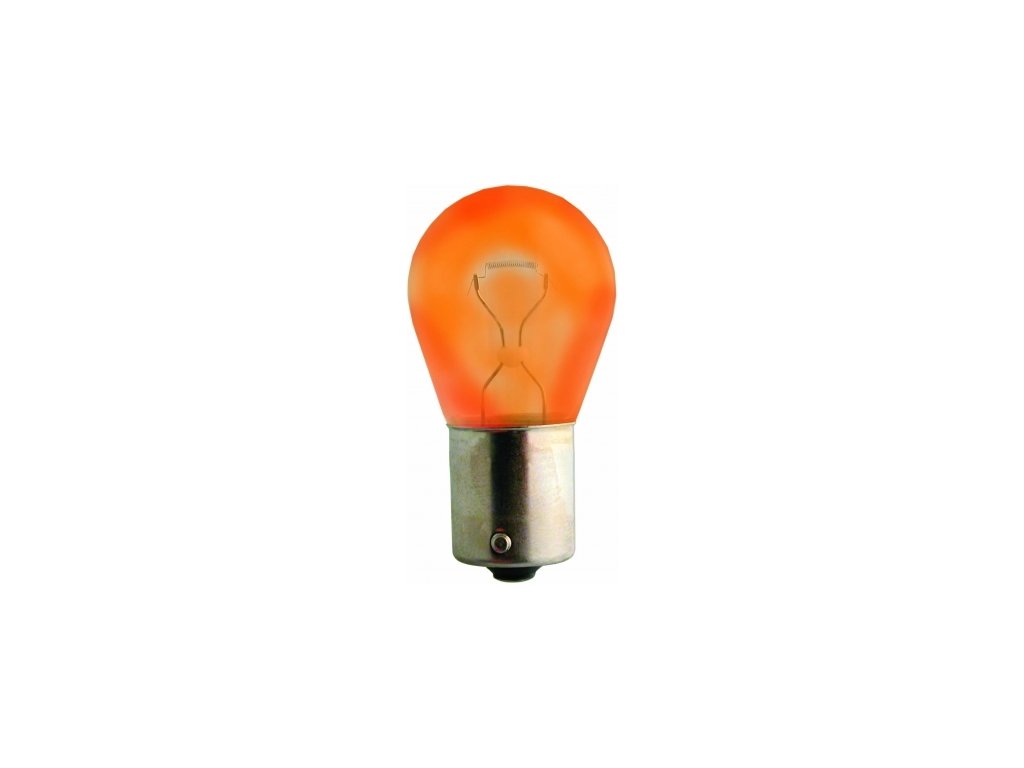 Žárovky LED oranžové 12V 10W BA15S - sada 2ks