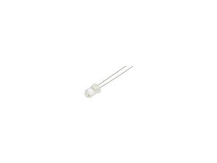 123864 led 5mm bila teple 15002000mcd 30 20ma 2 84v