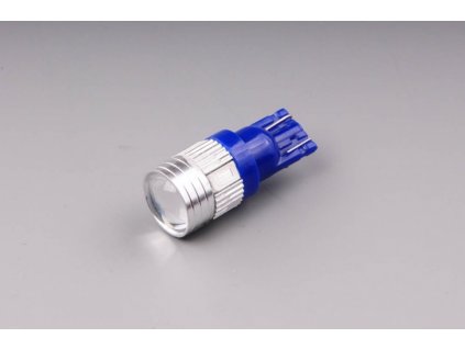 žárovka LED 12V 5W W2,1x9,5d modrá s čočkou 6xLED 5630