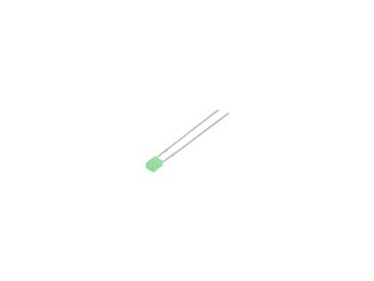 124303 led obdelnikovy 3x2mm zelena 36mcd 100 celo plochy 20ma