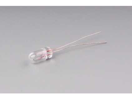 žárovka 12V 1,2W celosklo s dlouhým kontaktem, baňka 5x11mm