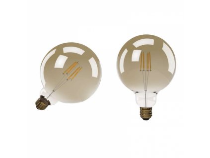 LED žárovka Vintage G125 4W E27 teplá bílá+