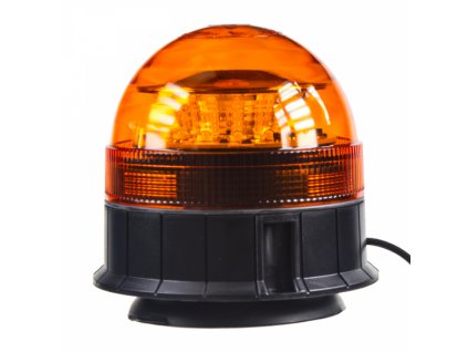 LED maják, 12-24V, 12x3W, oranžový magnet, ECE R65