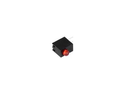LED zakrytovaný červená 3mm Poč.diod: 1 20mA 80° 1,5÷2,4V