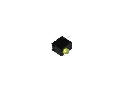 LED zakrytovaný žlutá 3mm Poč.diod: 1 20mA 80° 1,6÷2,6V
