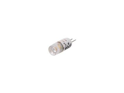 Žárovka LED teple bílá G4 12VDC 12VAC 90lm 1,2W 300°