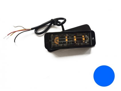 162705 strobo majak predator 12 24v elta 4x led modry