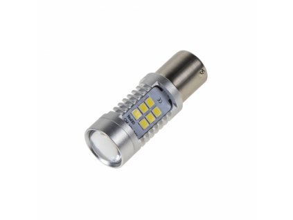 142348 led zarovka ba15s bila 12 24v 21led 2835smd