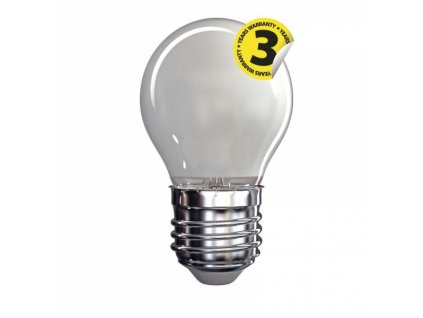 144786 led zarovka filament mini globe aplusplus matna 4w e27 tepla bila