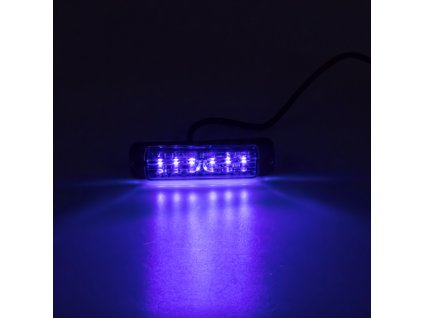 LINEAR LED 6x5W LED, 12-24V, modrý, ECE R65