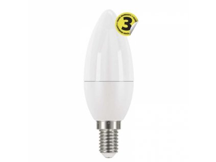 149576 led zarovka classic candle 6w e14 tepla bila
