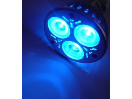 Barevná LED žárovka MR16 - Modrá