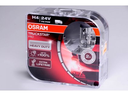 H4 24V 75/70W P43t  TRUCKSTAR PRO 2ks box OSRAM - o 100% více světla a životnosti, otřesuvzdorná