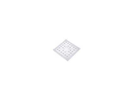 Čočka LED čtvercový Mat: plexisklo PMMA průhledná H: 9,5mm