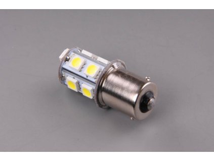 LED žárovka 12V 21W BA15s čirá 13xLED 5050