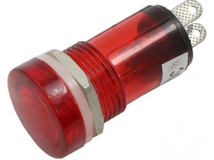 123424 kontrolka 12v cervena prumer 18mm