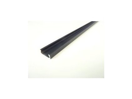 143626 led profil mikro 2 cerny profil bez krytu 2m
