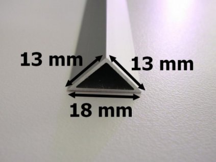 LED profil TRIANGEL - Profil bez krytu 1m