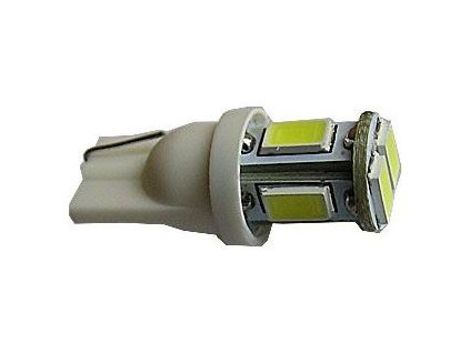 158394 zarovka led t10 12v bila 6xsmd5630