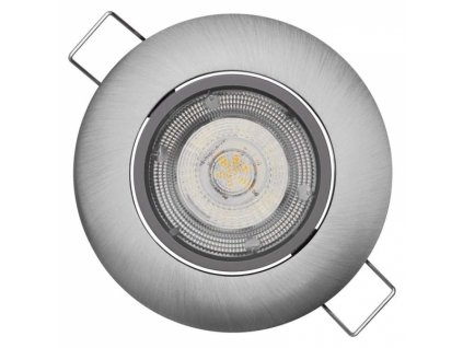 LED bodové svítidlo Exclusive stříbrné, kruh 5W neutr. bílá