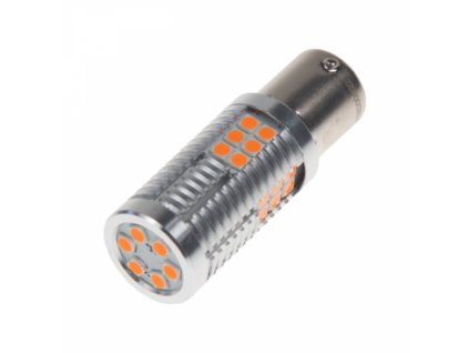 LED BAU15s oranžová, 12-24V, 30LED/3030SMD