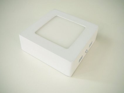 132244 led stropni svitidlo 6w prisazeny ctverec 115x115mm tepla bila