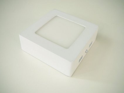 LED stropní svítidlo 6W přisazený čtverec 115x115mm - Teplá bílá