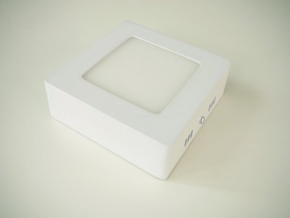 LED stropní svítidlo 6W přisazený čtverec 115x115mm - Studená bílá