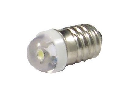 Žárovka LED E10 bílá 6V / 0,2W