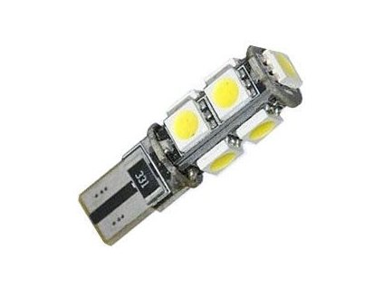 162175 zarovka led t10 12v 2 3w bila canbus 9xsmd5050