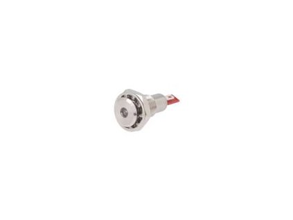 162510 kontrolka led plocha 12vdc otv 12 1mm ip67 teleso stribrna