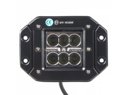 165550 led svetlo 10 30v 6x3w r10 bodovy paprsek 122x91x68mm