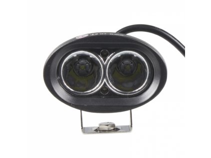 165551 led svetlo ovalne 10 60v 2x10w r10 bodovy paprsek 97x63x75mm