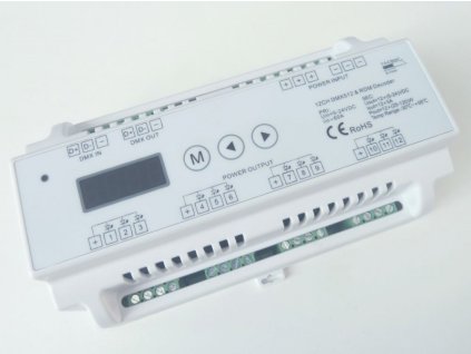 160024 dmx dekoder 12ch din dimled dekoder dmx 12ch din